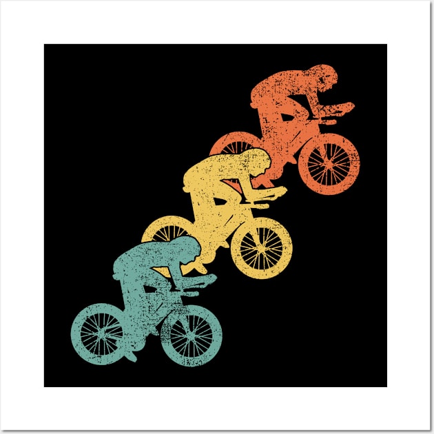 Cycling Cyclist Bicycle Wall Art by KAWAIITEE